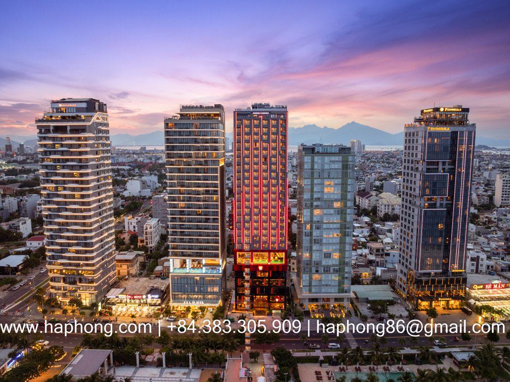 Ảnh flycam drone Radisson Red Đà Nẵng - toàn cảnh từ trên cao